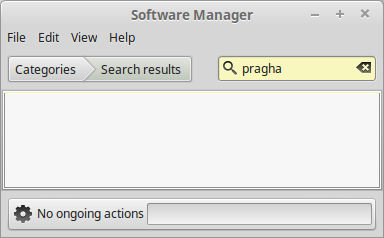 Pragha not available through Software Manager